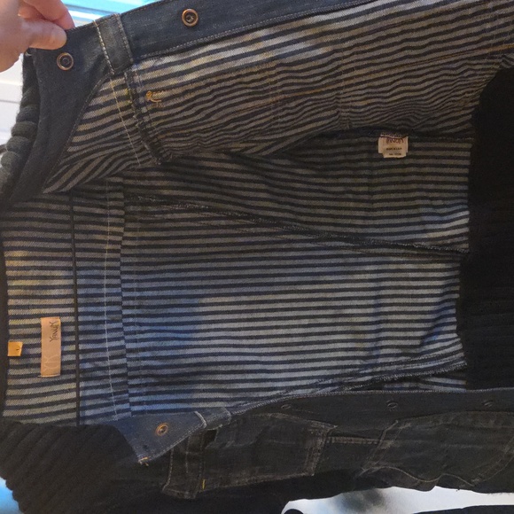 Jean Jacket With Sweater Edging - Picture 8 of 10